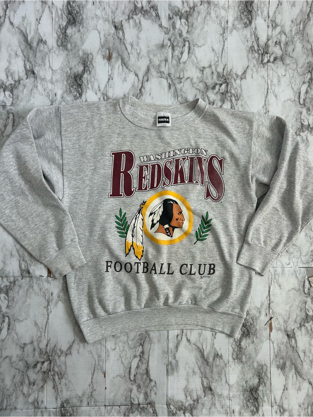 Tultex VTG 1992 90s size XL Washington redskins Crewneck Pullover Sweatshirt NFL